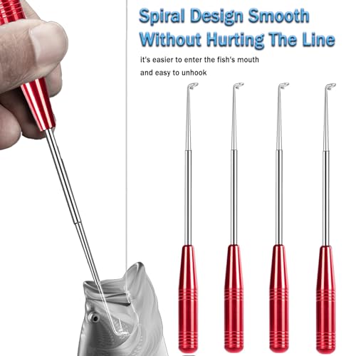 Fish Hook Remover Tool - Quick Release Tool for Fishing - Red