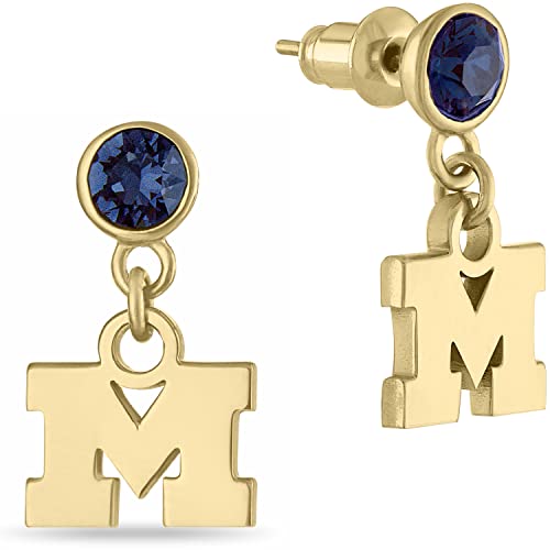 Stone Armory Michigan Wolverines Earrings for Graduation - University Jewelry Gifts for Women