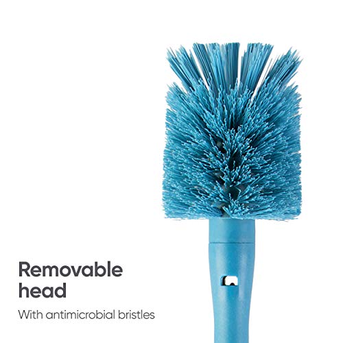 2-in-1 Water Bottle Brush Cleaner with Straw Brush - Smokey Blue