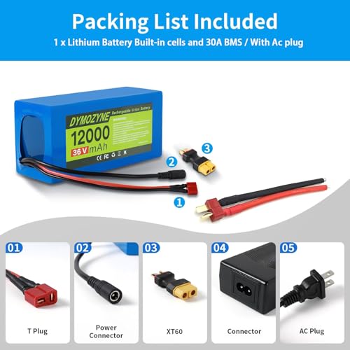 36V 12Ah Lithium Ebike Battery with 20A BMS - Y-36V12AH (120-1000W)