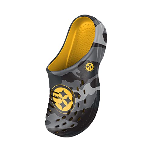 Pittsburgh Steelers Men's Tonal Camo Garden Clogs - Sandals