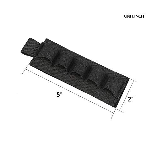 Tactical Nylon 12 Gauge Shotgun Shell Holder - Black