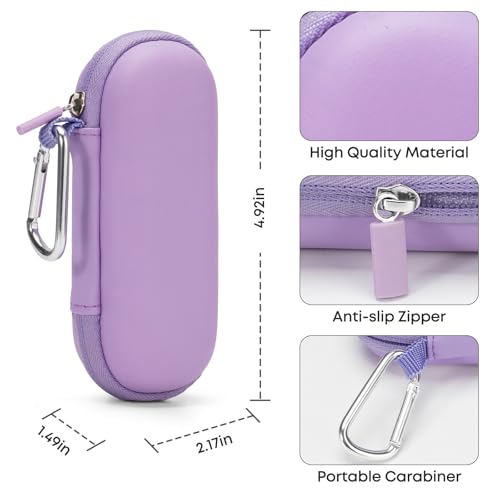 KardiaMobile EKG Monitor Hard Case - Portable Organizer, Purple