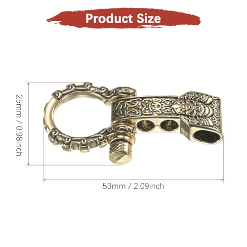 Gold Adjustable Paracord Shackle Buckles - 5PCS for Survival