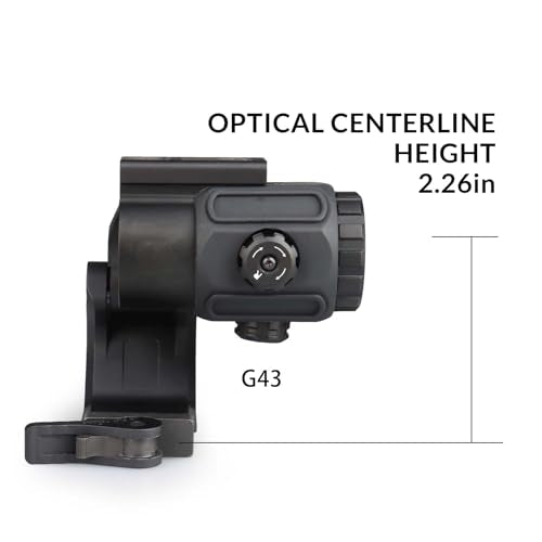 YSS Quick-Detach Magnifier Mount with Flip-to-Center Design for G33 G43 G45