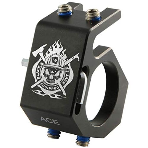 Blackjack Firefighter Helmet Aluminum Flashlight Holder (ACE)