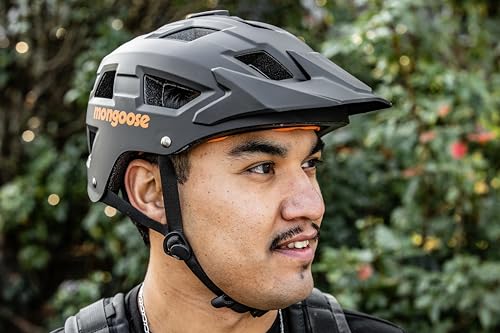 Schwinn Mongoose Capture Helmet Black Adult with Built-in Camera Mount