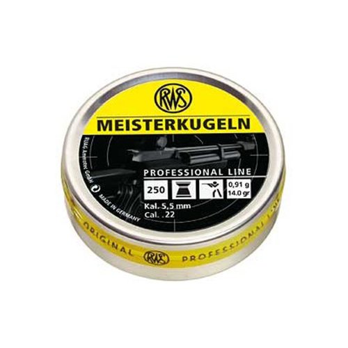 .22 Caliber 14.0g Meisterkugeln Airgun Pellets - 250 Count