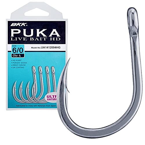 Livebait HD Hook 9/0 | Saltwater, Ultra-Antirust Coating, Forged Shank