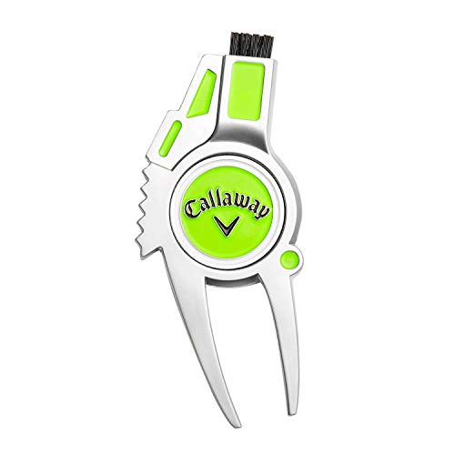 4-in-1 Golf Divot Repair Tool - Lime