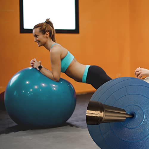 Two-Way Hand Pump Inflator - 9 Inch Portable Pump for Exercise Balls & Inflatables