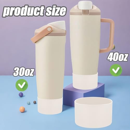 2PCS Silicone Protective Boot for 30oz & 40oz Bottles - Apricot Beige