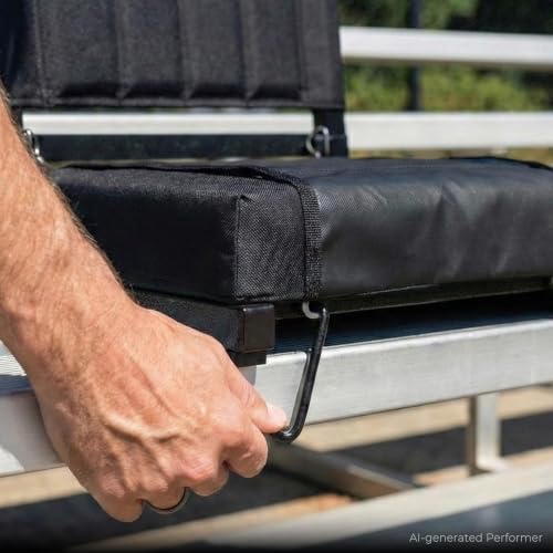 Padded Stadium Seats with Back Support for Bleachers - 2.8" Thick
