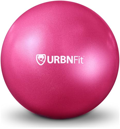 9” Mini Exercise Ball - Pink Pilates & Yoga Stability Ball for Core Strength, Balance, and Physical Therapy