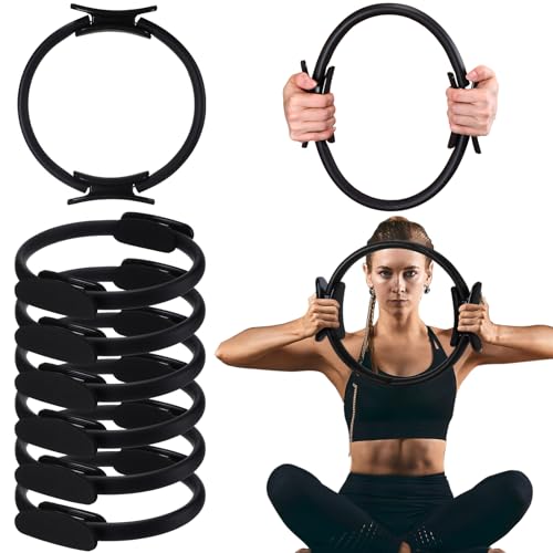 Pilates Ring - 11.81 Inch Black Yoga Circle for Resistance Training