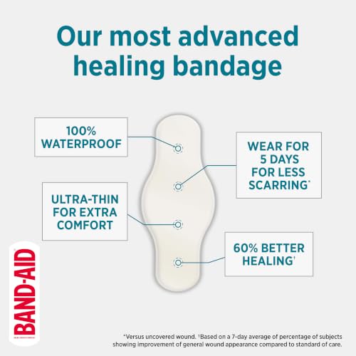 BAND-AID Pro Heal 5 Day Protect Hydrocolloid Bandages, Assorted - 14 Ct