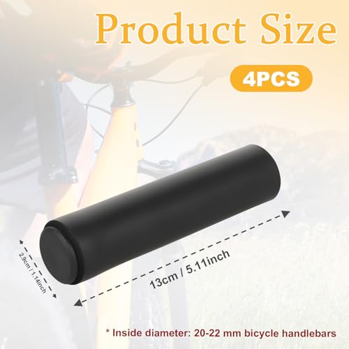 Foam Bike Handlebar Grips - Shock Absorption & Anti-Slip - 2 Pairs