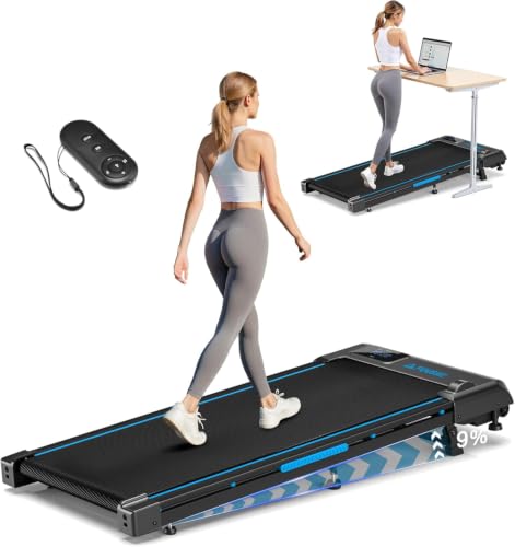 Under Desk Walking Pad Treadmill with 6.2 MPH Speed and 330 lbs Capacity