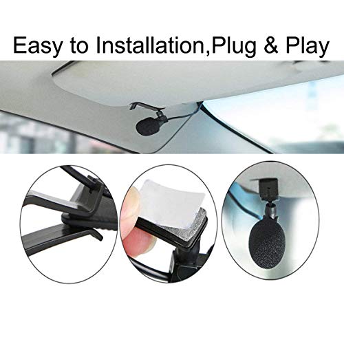 Car Microphone 3.5mm HD Voice Replacement for Kenwood, Sony, JVC, Alpine, Boss