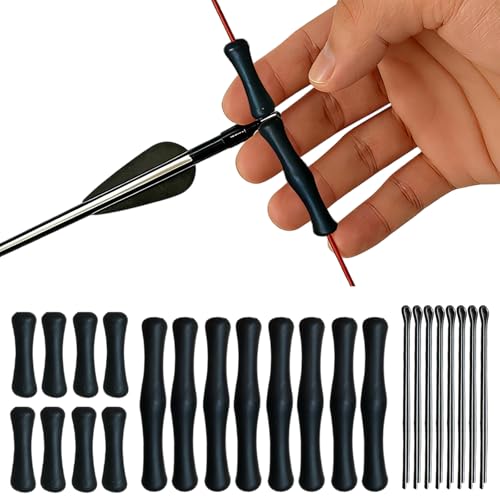 8-Piece Archery Bowstring Finger Guard Set - Silicone Finger Savers