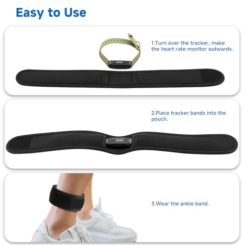 Xxerciz Medium Ankle Band for Fitbit Inspire 3 & Charge 6 - Adjustable Fitness Tracker Strap