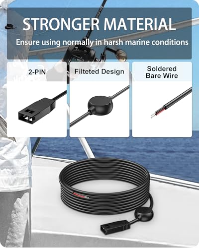 Humminbird Fish Finder Power Cord 9.8FT/3M | Compatible with All Helix & PiranhaMAX Models