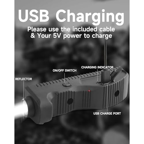 1450 Lumens Flashlight Light,Dual Switch,Strobe Function,Easy to use,USB-C Rechargeable