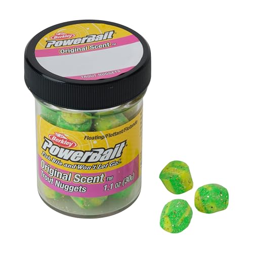 PowerBait Power Nuggets Fishing Dough Bait - Scent Dispersion - Lime Twist