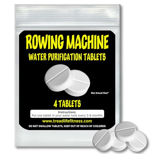Rowing Machine Water Cleaning Tablets - Eco-Friendly Formula, 4 Tablets