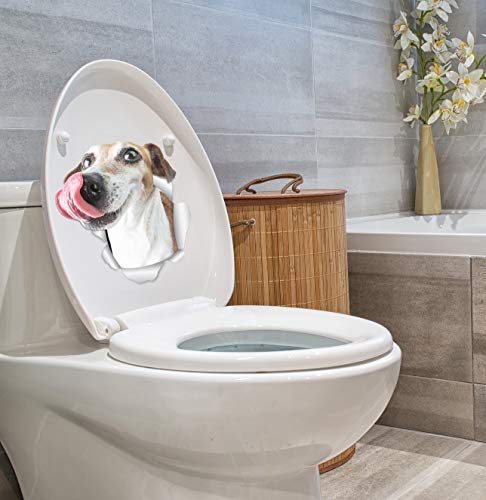 Hungry Jack Russell Dog Wall Decals - 2 Pack Realistic Vinyl Stickers