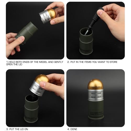 Airsoft Grenade Toy - Pack of 3 Plastic Dummy Props for Cosplay