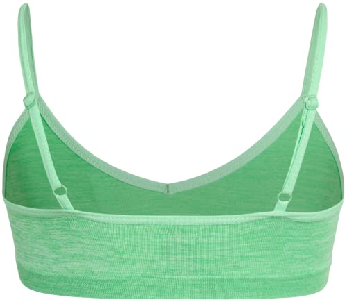 Sweet & Sassy Girls Training Bras 9 Pack - Seamless Cami Bralette (Small, Space-Dye)