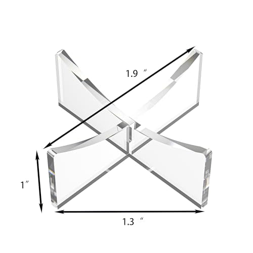 Acrylic Ball Holder Stand for Baseball, Softball & Golf Ball - 3-Pack Small
