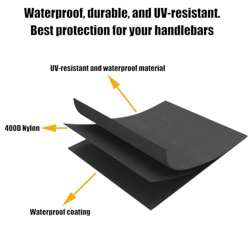 Besudo Waterproof Handlebar Cover for E-Bikes & Bikes - Universal Fit, Dust & Dirt Protection