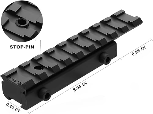 Dovetail to Picatinny Rail Adapter - 11mm to 21mm Converter