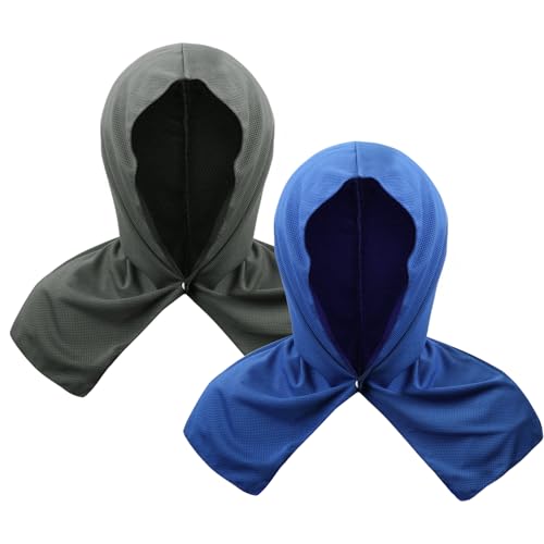 Cooling Hoodie Towels - 2-Pack Reusable Sweat-Absorbing Wraps