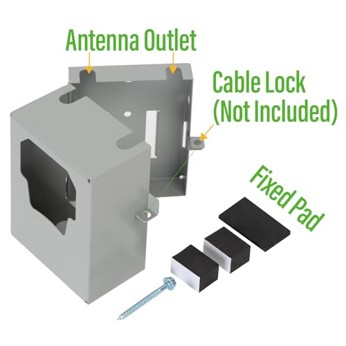 Metal Security Box for Moultrie Edge Trail Camera - Weatherproof, Anti-Theft Steel Enclosure