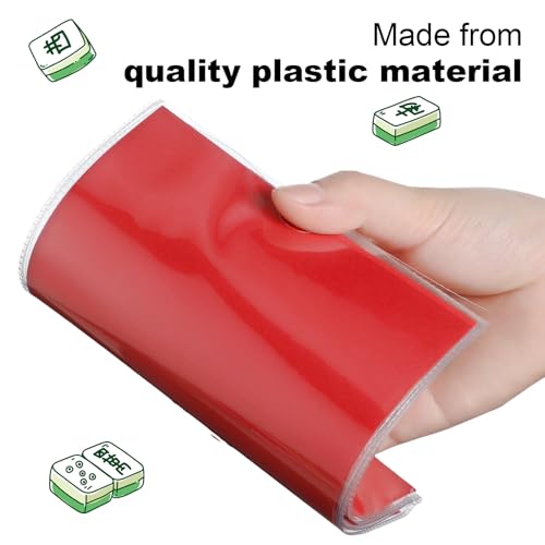 RattanView 8 Pcs Mahjong Card Sleeves Holder Transparent 6 1/8" x 4 3/4"