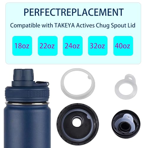 Replacement Gasket Set for Takeya Actives Water Bottles - 6 Pack
