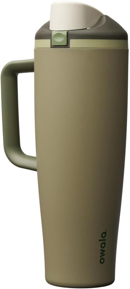 Owala FreeSip Tumbler - Insulated Stainless Steel Water Bottle with Built-in Straw & Handle | 40oz, BPA Free, Leak Proof