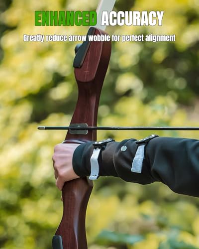 Recurve Bow Arrow Rest - Adhesive Plastic Support for Right Hand, 8-Piece Set