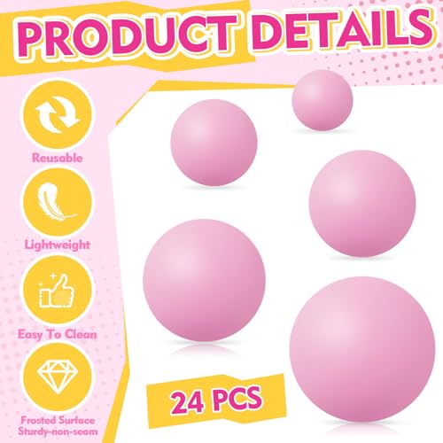 Table Tennis Balls - 12 Pack Solid Pastel Pink