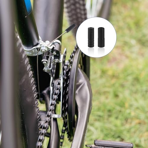 50 Pcs Bicycle Cable End Caps - Black Plastic Shift & Brake Fittings
