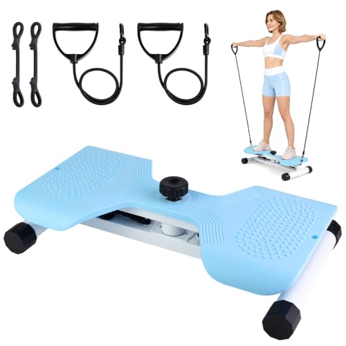 Waist Twister Machine - Noiseless Core & Belly Fat Workout - Blue