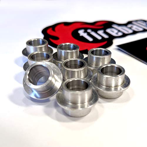 8mm Aluminum Inline Skate Bearing Spacers - 8 Pack Set
