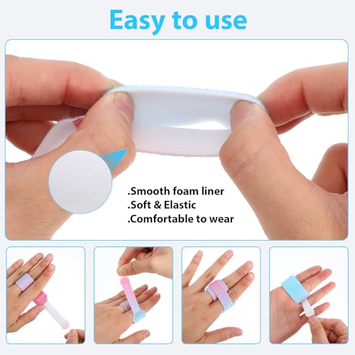10 Pcs Washable Finger Buddy Tape Straps - 13cm Gradient