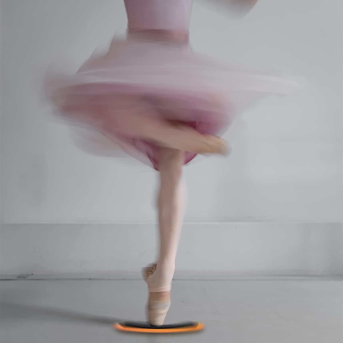 GSYUWIH Turn Board,Spin Board for Dance Turn and Skating Balance Training,Orange Rectangular Turn Board for Training Ballet Dancers,Ice Skaters and Gymnasts in Balance and Turning