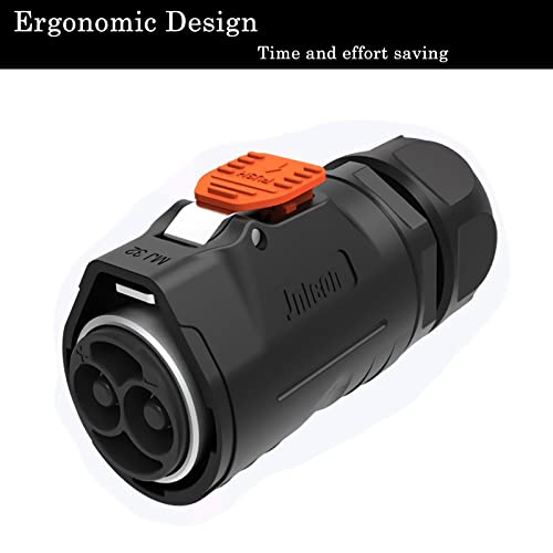 GaiRen 2-Pin 100A Marine Trolling Motor Plug Receptacle Set for 12-48V, 4/6 AWG Wire