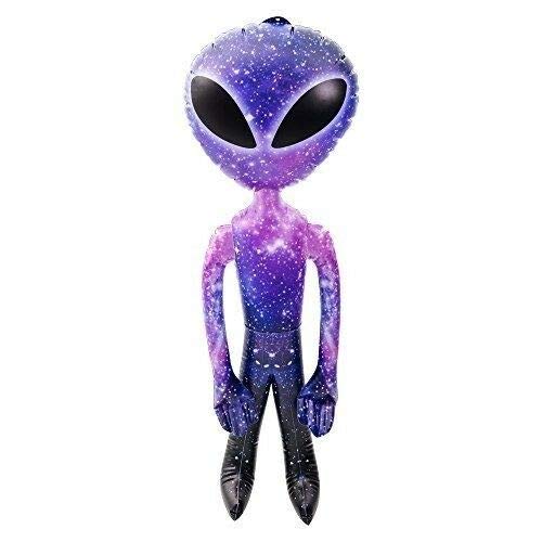 36-Inch Inflatable Galaxy Alien Toy - Blow Up UFO Prop