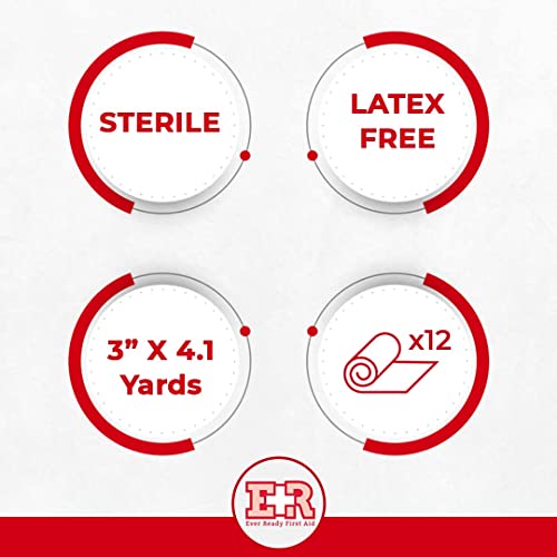 Sterile Conforming Gauze Roll Bandage - 3 Inch, Box of 12
